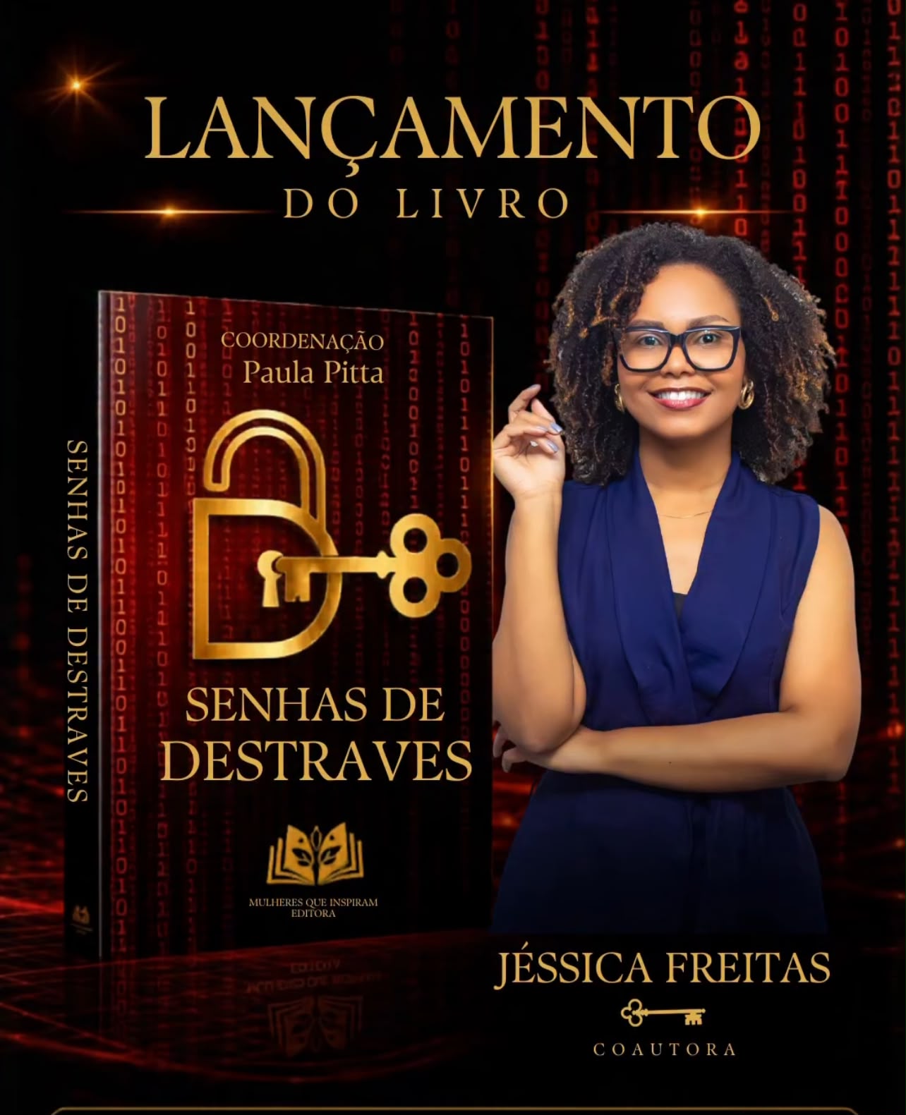 Capa do livro Senhas de Destraves com Jéssica Freitas